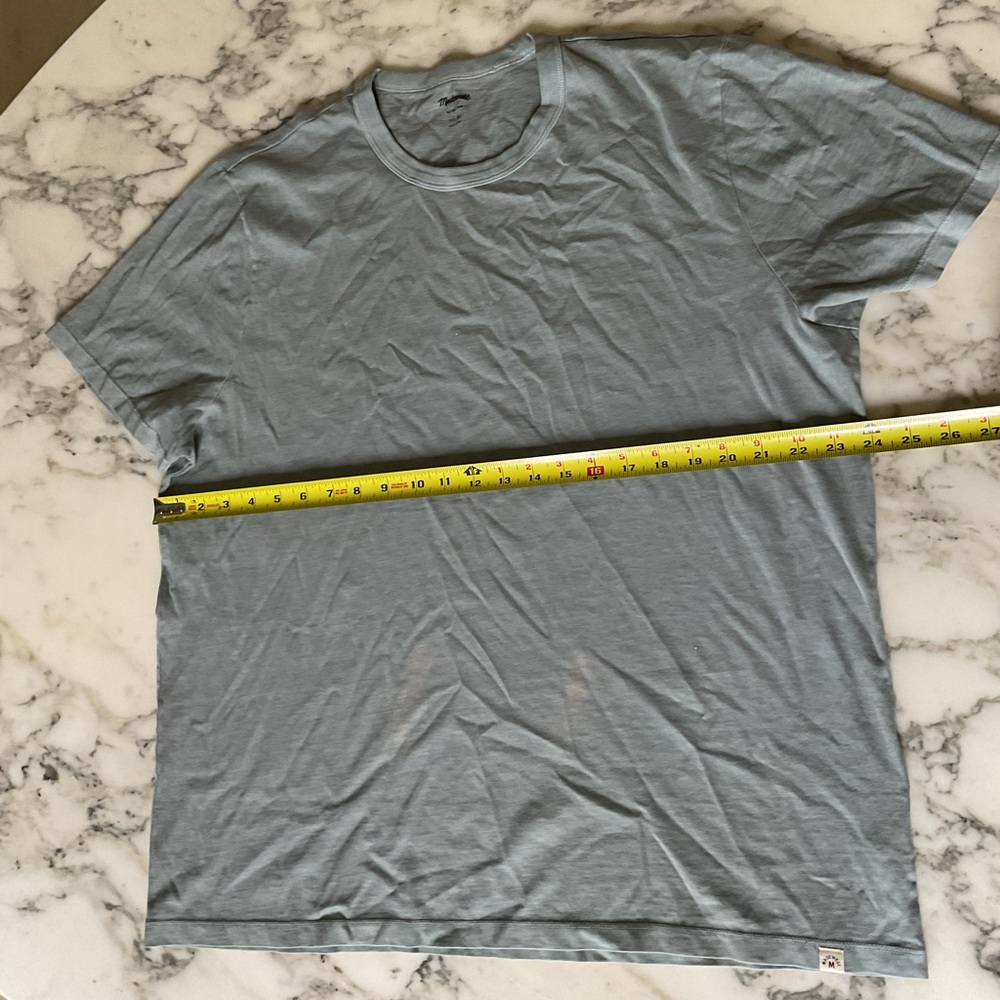 NWT Madewell All Day Casual Short Sleeve Crewneck Tee Shirt Sz XL Dye Flaw - Picture 5 of 7